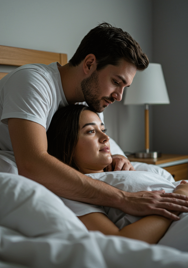 A caring individual providing emotional support during aftercare to foster connection