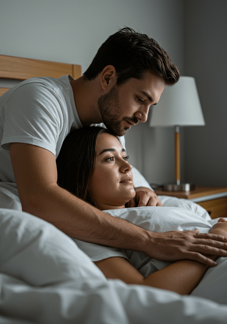 A caring individual providing emotional support during aftercare to foster connection