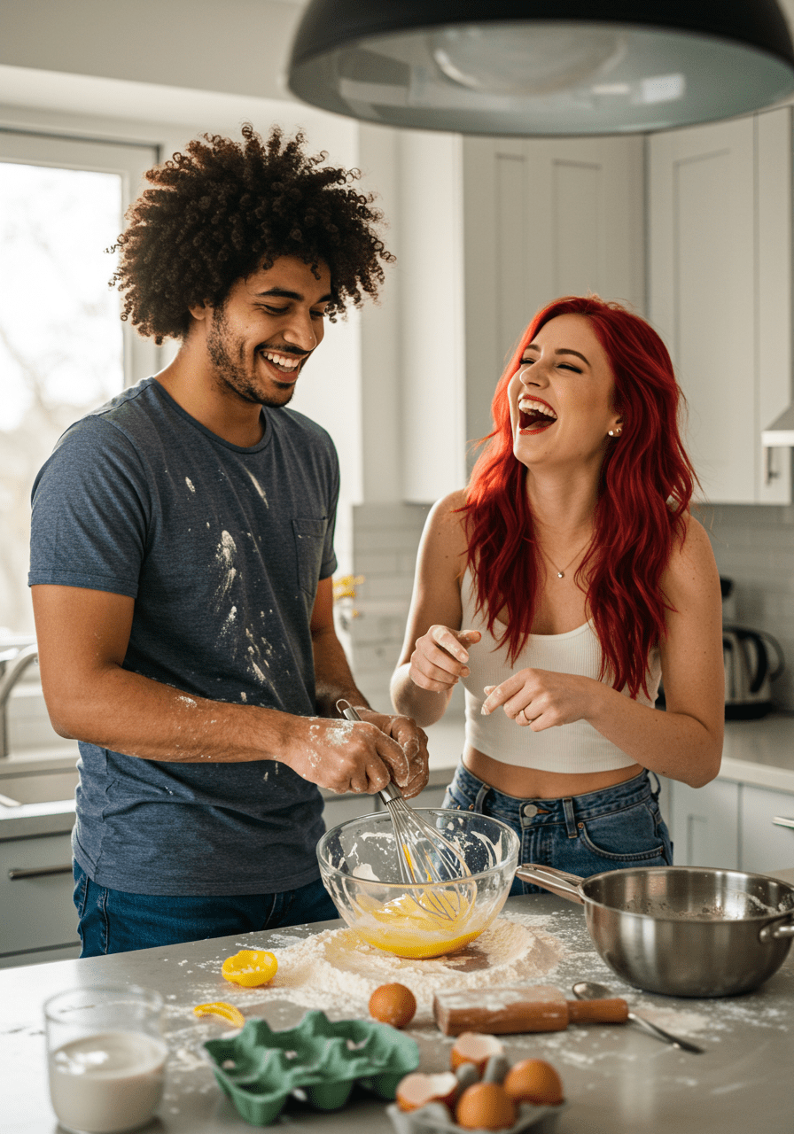 Couple exploring new shared experiences to rekindle intimacy and address sexual burnout