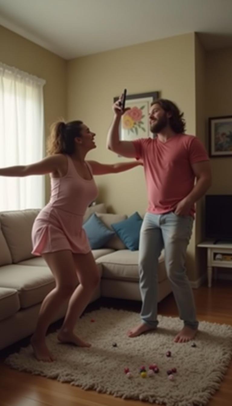 Couple bonding through fun activity at home to rekindle their relationship