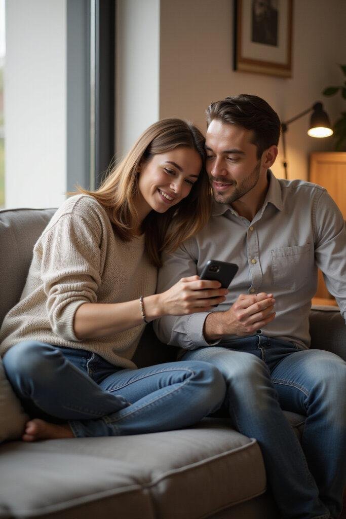 Couple having an honest discussion about their mismatched sexual needs in marriage, showing emotional connection and understanding.