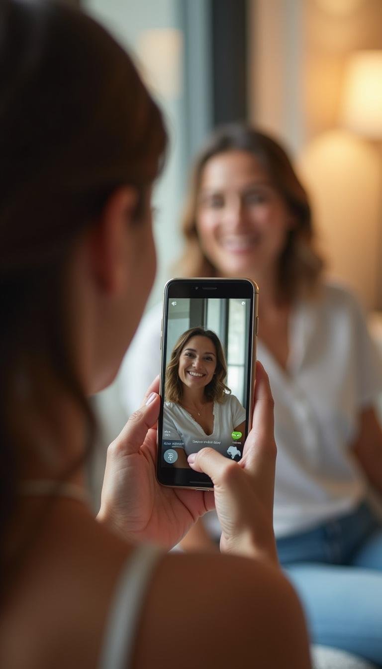 Woman establishing boundaries with her devices to promote mindful dating and avoid burnout