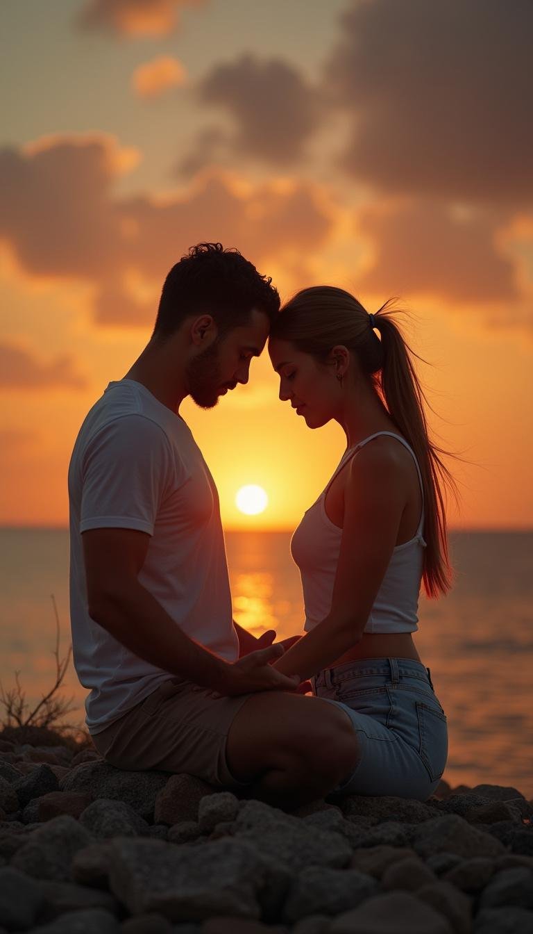 Pair practicing meditation together to foster intimacy and break free from routine