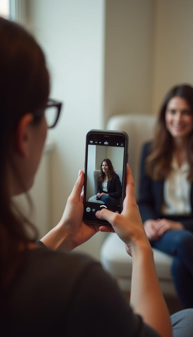 Therapist or counselor advising a couple on communication and the importance of safe words.