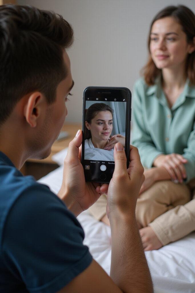 A caring individual providing emotional support during aftercare to foster connection