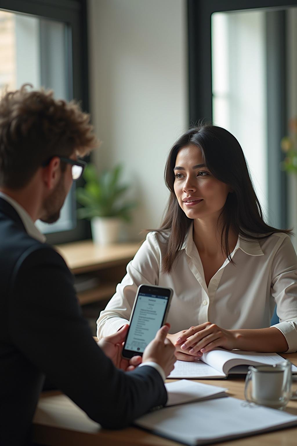 A manager actively listening to an employee in a one-on-one meeting to demonstrate emotional intelligence at work