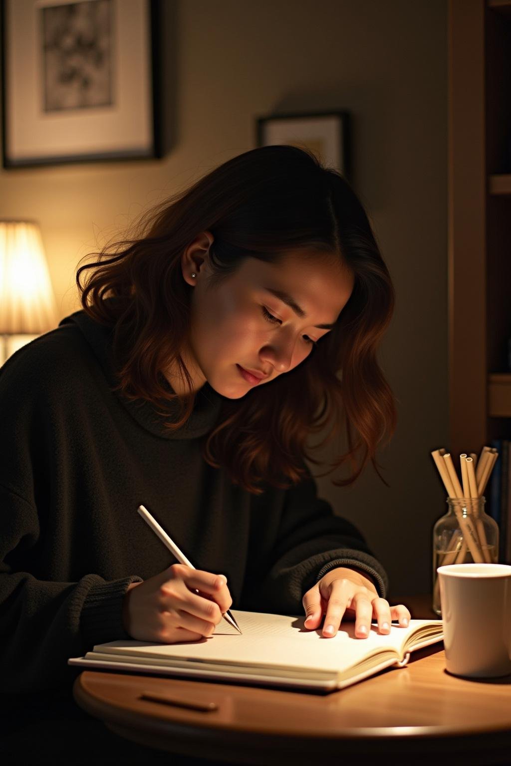 Person writing in a journal to explore self-awareness and personal growth regarding toxic tendencies