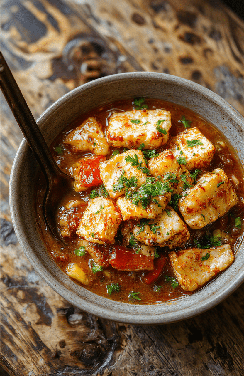 A vibrant bowl of stir-fried ramen noodles topped with succulent chicken slices, colorful vegetables, and gleaming sesame seeds, presented on a rustic wooden table with chopsticks and fresh herbs for garnish.
